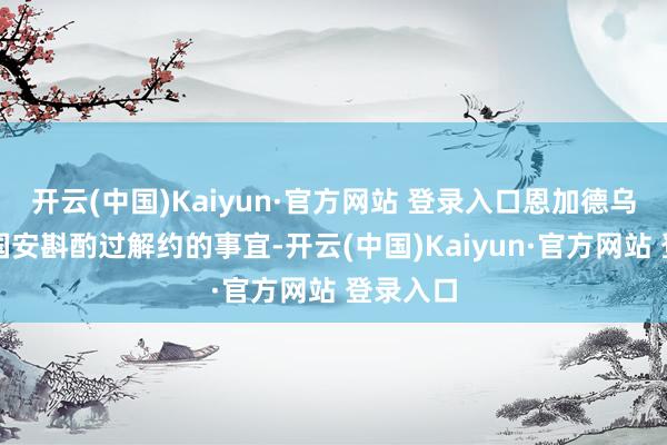 开云(中国)Kaiyun·官方网站 登录入口恩加德乌并未和国